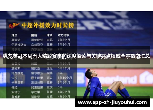 纵览英冠本周五大精彩赛事的深度解读与关键亮点权威全景指南汇总
